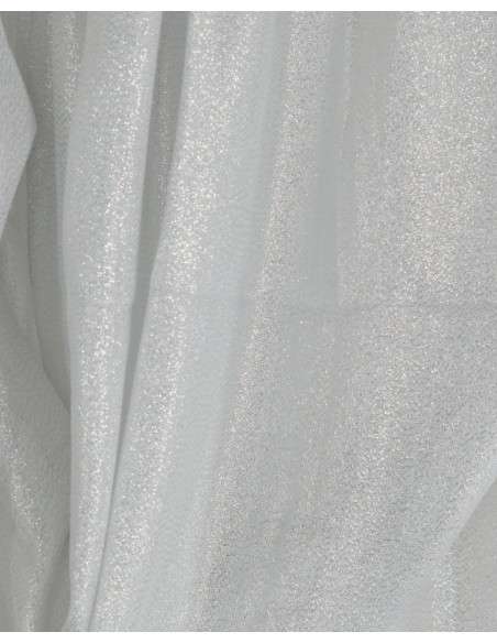 Echarpe de Festa e Cerimónia com Brilho Prateado - Elegância em Viscose