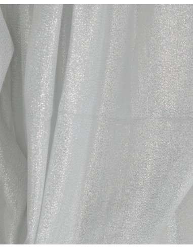 Echarpe de Festa e Cerimónia com Brilho Prateado - Elegância em Viscose