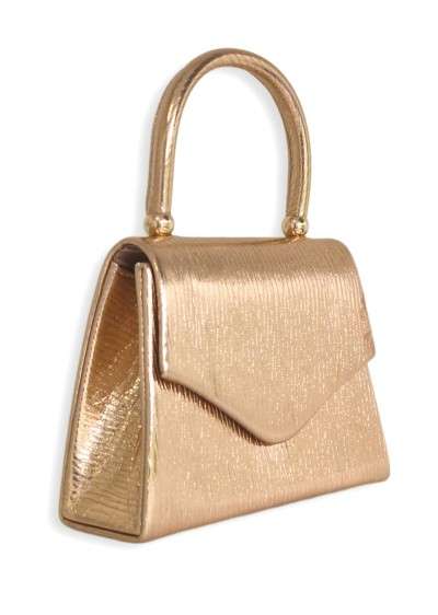 Clutch Brilho Rosa Gold