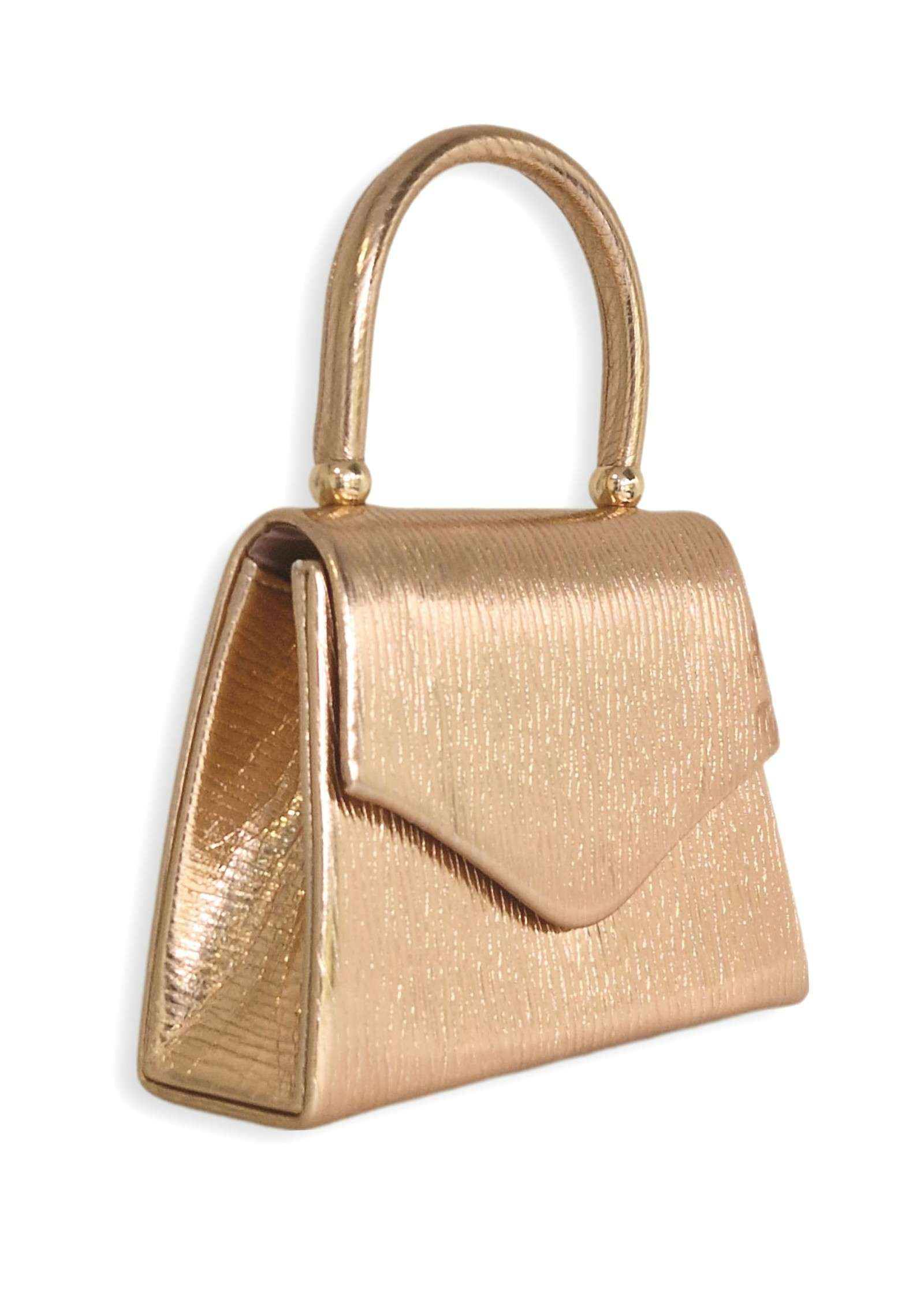 Clutch Brilho Rosa Gold