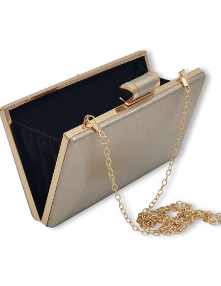 Clutch Dourada Brilho