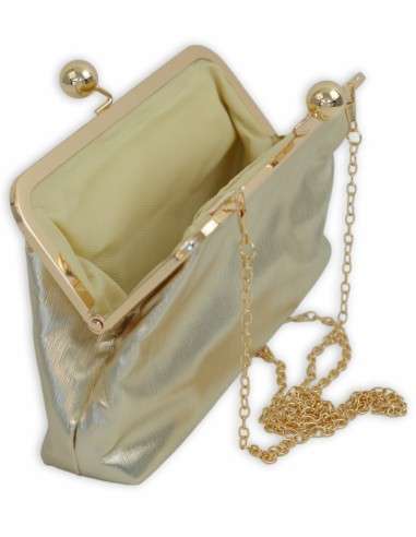 Clutch Dourada Brilho