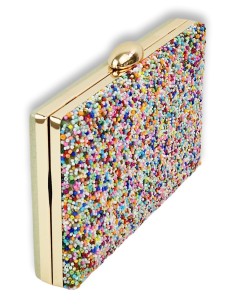 Clutch Verde com Missangas