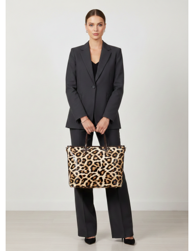 Tote animal print Primadona Leopard Verniz