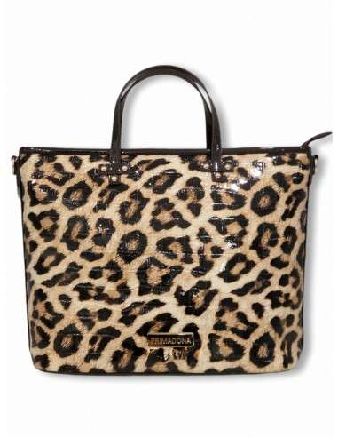 Tote animal print Primadona Leopard Verniz