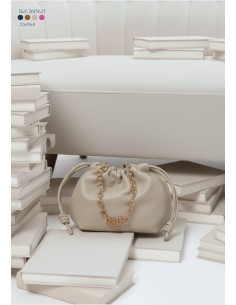 Mini Mala com cadeado dourado