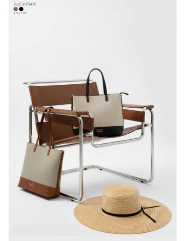 Mala Tote Trança camel