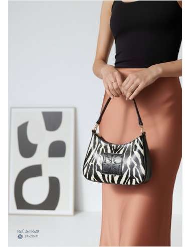 Mala Gondola Ombro Verniz Zebra