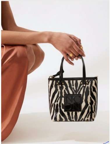 Mini Mala Tote Verniz Zebra