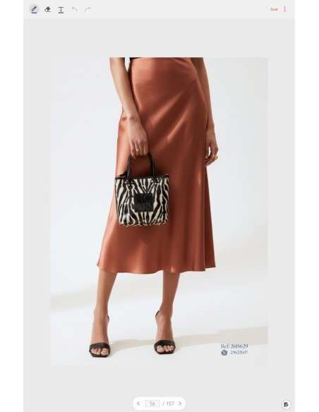 Mini Mala Tote Verniz Zebra