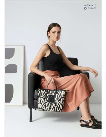 Mala Tote Verniz Zebra