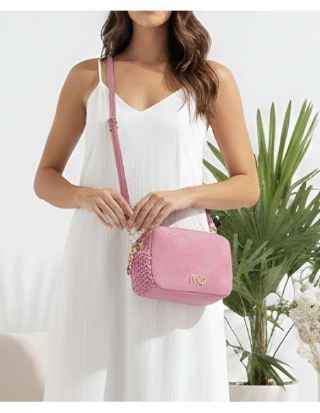 Tiracolo Camurça Trança Bege