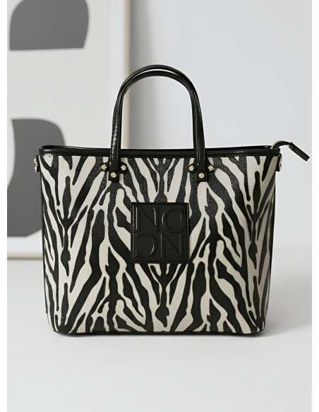 Mala Tote Verniz Zebra
