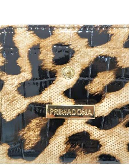 Carteira Leopard Verniz