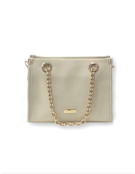 Mini Mala com alças douradas