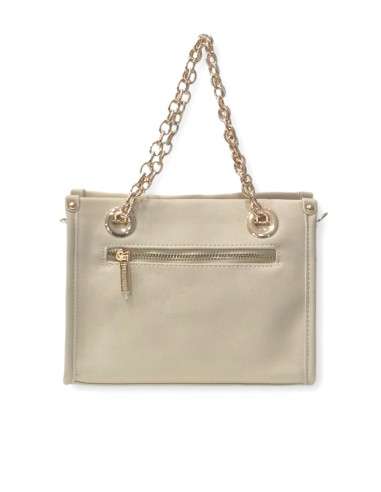 Mini Mala com alças douradas