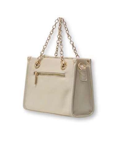 Mini Mala com alças douradas