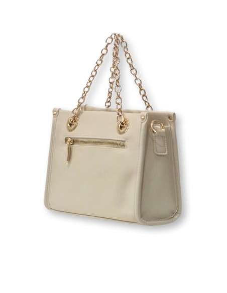 Mini Mala com alças douradas