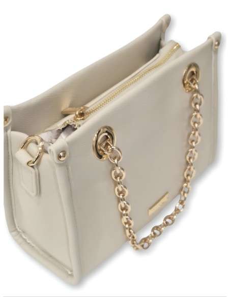 Mini Mala com alças douradas