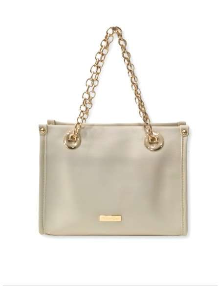 Mini Mala com alças douradas