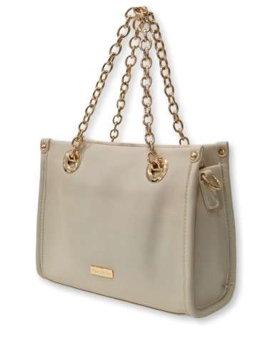 Mini Mala com alças douradas