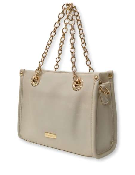 Mini Mala com alças douradas