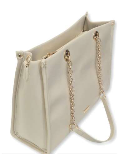 Mala Camel com alças douradas