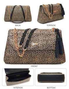 Tiracolo animal print Verniz Leopardo 2