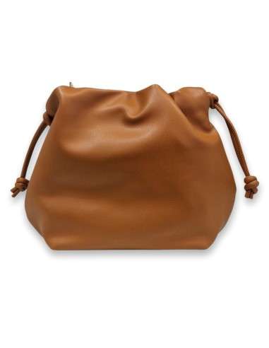 Mala Pouch Franzida com Corrente Metálica