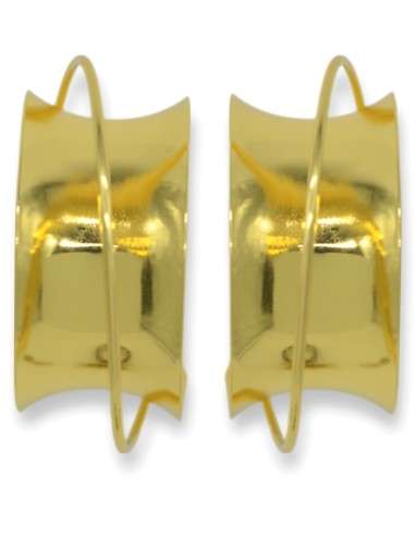 Argolas grandes dourado